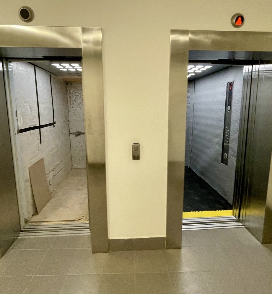 защита лифта на время ремонта